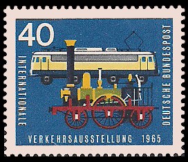 40 Pf Briefmarke: Internationale Verkehrsausstellung 1965