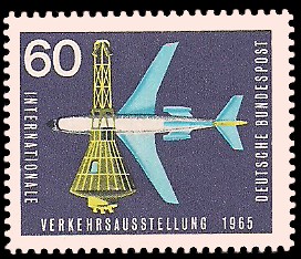 60 Pf Briefmarke: Internationale Verkehrsausstellung 1965 60 Pf Briefmarke: Internationale Verkehrsausstellung 1965