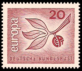 20 Pf Briefmarke: Europamarke 1965