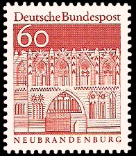 60 Pf Briefmarke: Deutsche Bauwerke