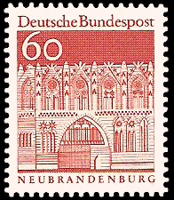 60 Pf Briefmarke: Deutsche Bauwerke 60 Pf Briefmarke: Deutsche Bauwerke