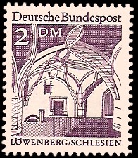 2 DM Briefmarke: Deutsche Bauwerke 2 DM Briefmarke: Deutsche Bauwerke