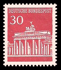 30 Pf Briefmarke: Brandenburger Tor