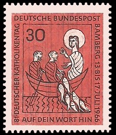 30 Pf Briefmarke: 81. Deutscher Katholikentag 30 Pf Briefmarke: 81. Deutscher Katholikentag