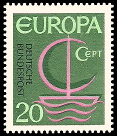 20 Pf Briefmarke: Europamarke 1966