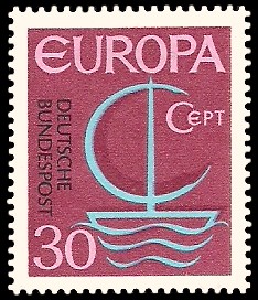 30 Pf Briefmarke: Europamarke 1966 30 Pf Briefmarke: Europamarke 1966