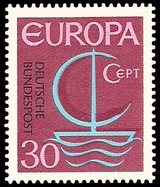 30 Pf Briefmarke: Europamarke 1966