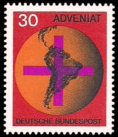 30 Pf Briefmarke: Adveniat 30 Pf Briefmarke: Adveniat