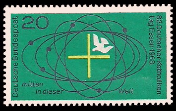 20 Pf Briefmarke: 82. Deutscher Katholikentag in Essen