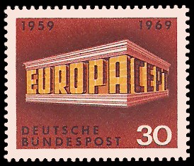 30 Pf Briefmarke: Europamarke 1969