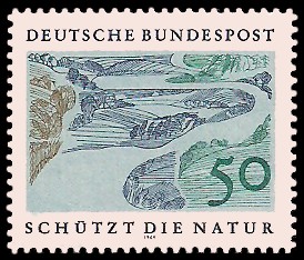 50 Pf Briefmarke: Schützt die Natur 50 Pf Briefmarke: Schützt die Natur