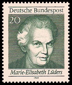 20 Pf Briefmarke: 50 Jahre Frauenwahlrecht