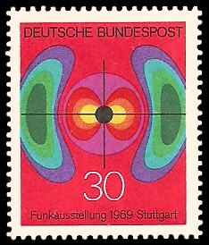 30 Pf Briefmarke: Funkausstellung 1969 Stuttgart