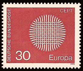 30 Pf Briefmarke: Europamarke 1970