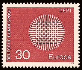30 Pf Briefmarke: Europamarke 1970 30 Pf Briefmarke: Europamarke 1970
