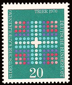 20 Pf Briefmarke: 83. Deutscher Katholikentag 20 Pf Briefmarke: 83. Deutscher Katholikentag