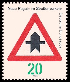 20 Pf Briefmarke: Neue Regeln im Straßenverkehr
