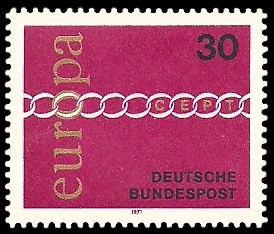 30 Pf Briefmarke: Europamarke 1971 30 Pf Briefmarke: Europamarke 1971