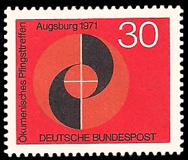 30 Pf Briefmarke: Ökumenisches Pfingsttreffen