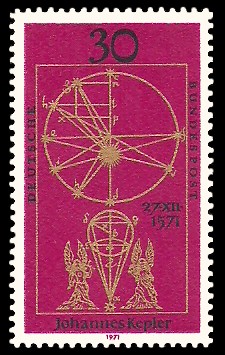 30 Pf Briefmarke: 400. Geburtstag Johannes Kepler