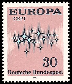 30 Pf Briefmarke: Europamarke 1972