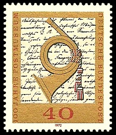 40 Pf Briefmarke: 100 Jahre Postmuseum