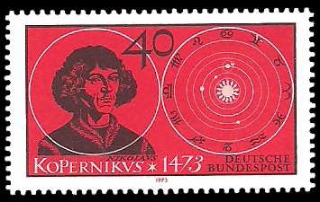 40 Pf Briefmarke: 500. Geburtstag Nikolaus Kopernikus