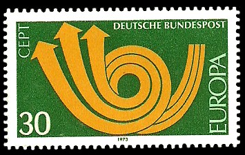 30 Pf Briefmarke: Europamarke 1973