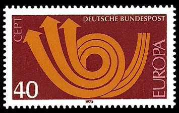 40 Pf Briefmarke: Europamarke 1973