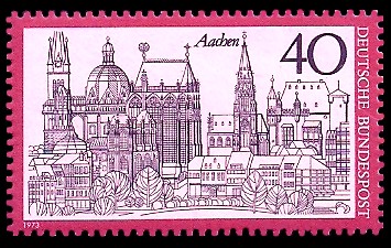 40 Pf Briefmarke: Aachen 40 Pf Briefmarke: Aachen