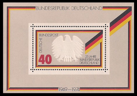  Briefmarke: Block: 25 Jahre Bundesrepublik Deutschland