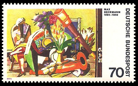 70 Pf Briefmarke: Moderne Gemälde