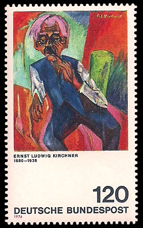 120 Pf Briefmarke: Moderne Gemälde 120 Pf Briefmarke: Moderne Gemälde