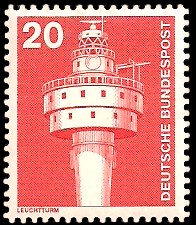 20 Pf Briefmarke: Industrie und Technik