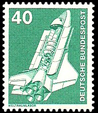 40 Pf Briefmarke: Industrie und Technik 40 Pf Briefmarke: Industrie und Technik