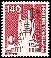140 Pf Briefmarke: Industrie und Technik