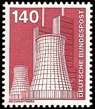 140 Pf Briefmarke: Industrie und Technik 140 Pf Briefmarke: Industrie und Technik
