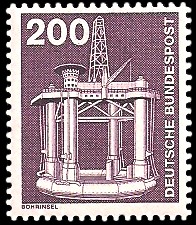 200 Pf Briefmarke: Industrie und Technik 200 Pf Briefmarke: Industrie und Technik