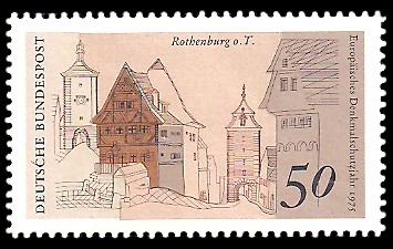 50 Pf Briefmarke: Europäisches Denkmalschutzjahr 1975 50 Pf Briefmarke: Europäisches Denkmalschutzjahr 1975