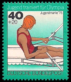 40 + 20 Pf Briefmarke: Jugendmarke 76, Jugend trainiert für Olympia