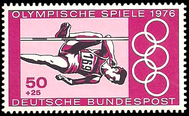 50 + 25 Pf Briefmarke: Olympische Spiele 1976 50 + 25 Pf Briefmarke: Olympische Spiele 1976