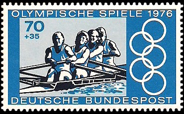 70 + 35 Pf Briefmarke: Olympische Spiele 1976 70 + 35 Pf Briefmarke: Olympische Spiele 1976