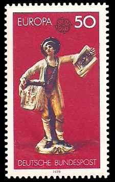 50 Pf Briefmarke: Europamarke 1976, Kunsthandwerk 50 Pf Briefmarke: Europamarke 1976, Kunsthandwerk