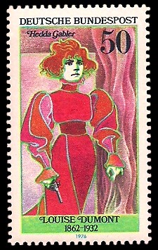 50 Pf Briefmarke: Deutsche Schauspielerinnen