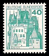 40 Pf Briefmarke: Burgen und Schlösser