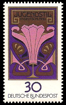 30 Pf Briefmarke: Jugendstil in Deutschland 30 Pf Briefmarke: Jugendstil in Deutschland