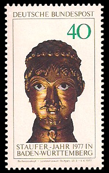 40 Pf Briefmarke: Staufer-Jahr 1977 40 Pf Briefmarke: Staufer-Jahr 1977