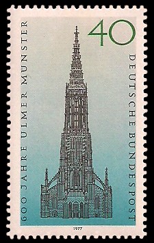 40 Pf Briefmarke: 600 Jahre Ulmer Münster