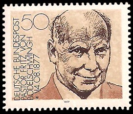 50 Pf Briefmarke: 100. Geburtstag Friedrich von Bodelschwingh der Jüngere