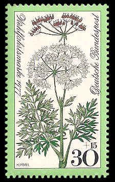 30 + 15 Pf Briefmarke: Wohlfahrtsmarke 1977, Wiesenpflanzen